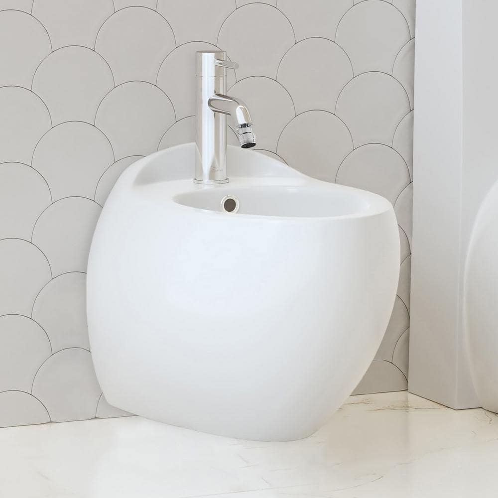 Swiss Madison Plaisir Wall-Hung Elongated Bidet Bowl in Glossy White