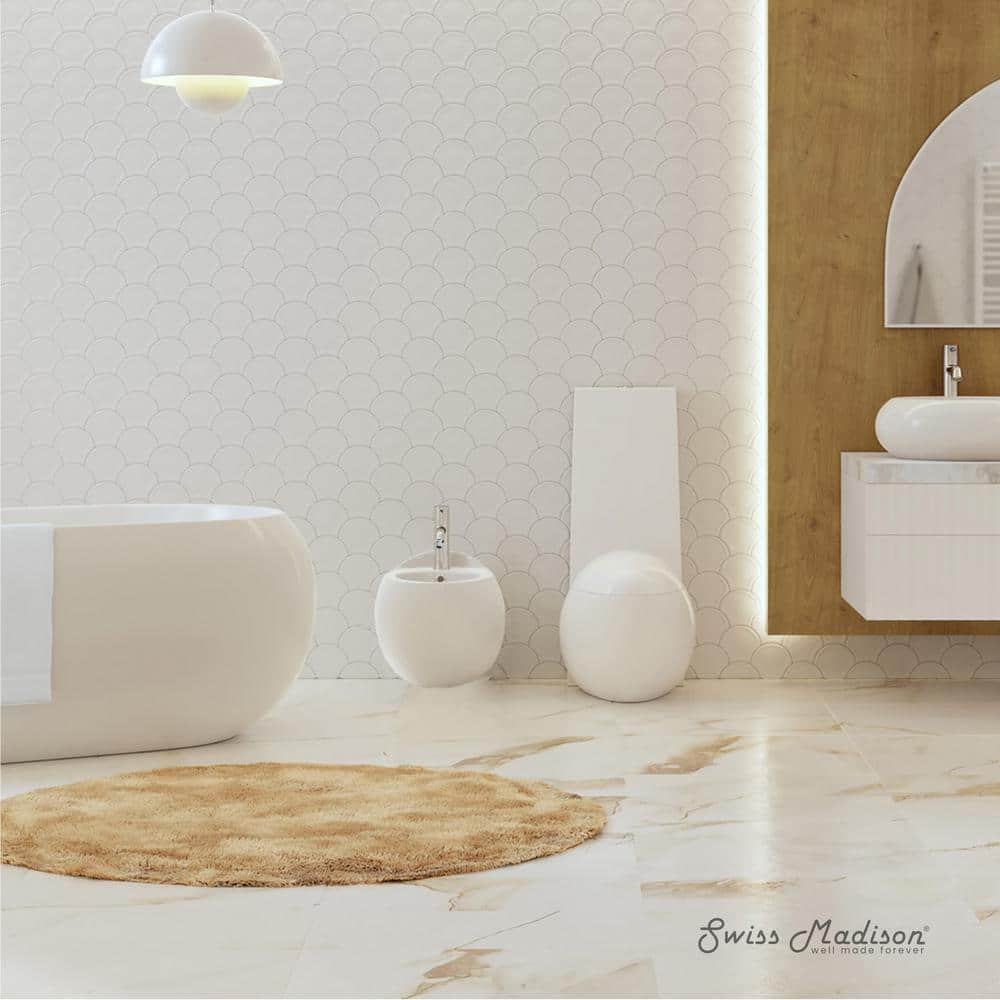 Swiss Madison Plaisir Wall-Hung Elongated Bidet Bowl in Glossy White