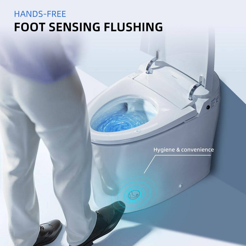 WOODBRIDGE Victoria Intelligent Elongated Smart Toilet with Auto Flush & Foot Sensor