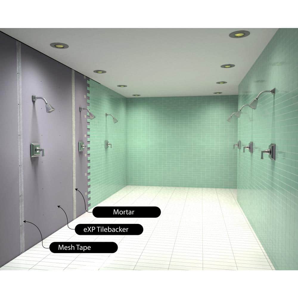 Gold Bond eXP Tile Backer 1/2 in. x 4 ft. x 8 ft.