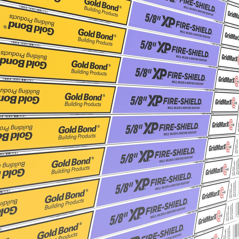 Gold Bond XP Fire-Shield Gypsum Board 5/8 in. x 4 ft. x 8 ft.