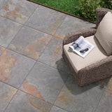 Flagstone Gold 24 in. x 24 in. x 0.75 in. Stone-Look Porcelain Paver