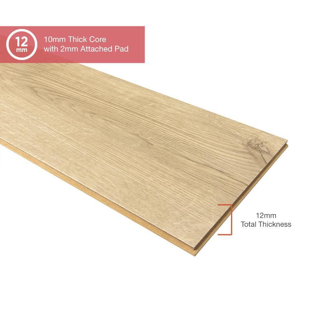 Pergo Outlast+ Golden Briar Oak 12 mm T x 7.4 in. W Waterproof Laminate Wood Flooring (19.63 sqft/case)