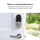 Google Nest x Yale Lock - Tamper-Proof Smart Wifi Bluetooth Deadbolt Lock with Nest Connect - Satin Nickel