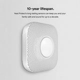 Google Nest Protect - Smoke Alarm and Carbon Monoxide Detector - Battery Operated - 2 Pack