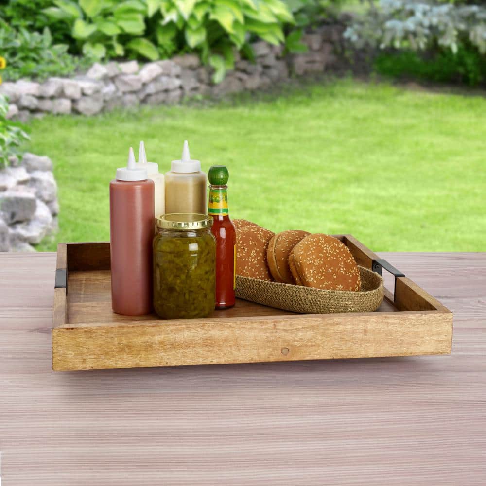 Gourmet Basics by Mikasa 18 in. Square Lazy Susan Serving Tray