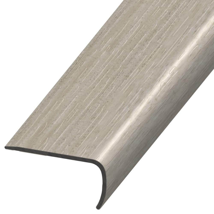 DuraDecor Classy Chic Graceful Graphite 1 in. T x 2 in. W x 94 in. L Stair Nose Molding
