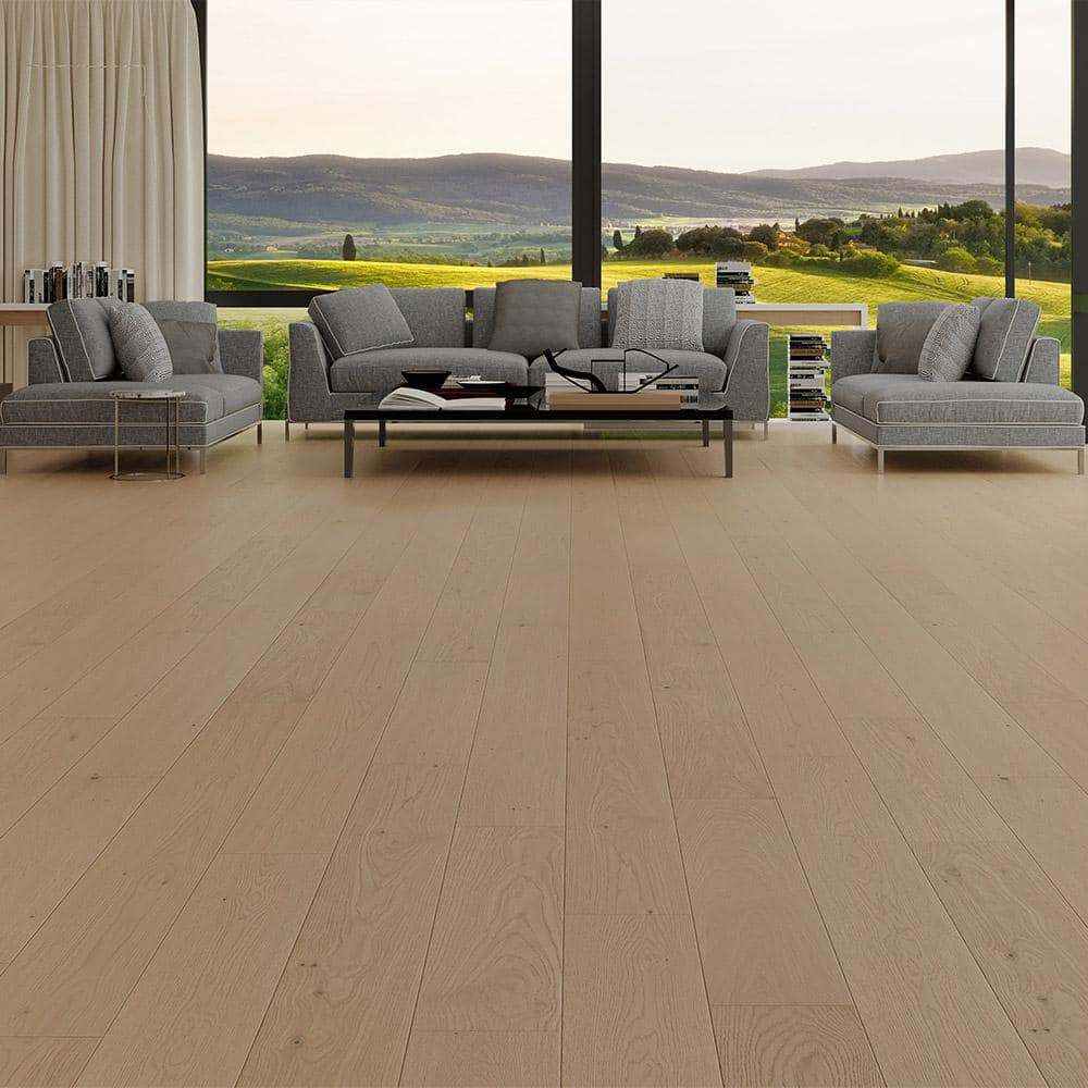 Selkirk Grand Buckland 1/2 in. T x 7.5 in. W Tongue and Groove Wire Brushed Engineered Hardwood Flooring (31.09 sq.ft./case)