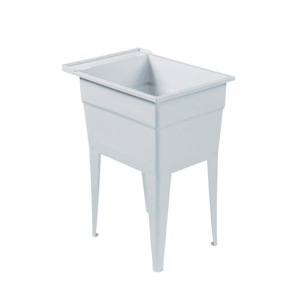 RUGGED TUB 18 in. x 24 in. Polypropylene Granite Laundry Sink