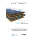 Shaw Hampshire Granite Hickory 3/8 in. T X 6.3 in. W Tongue and Groove Engineered Hardwood Flooring (30.48 sq.ft./case)