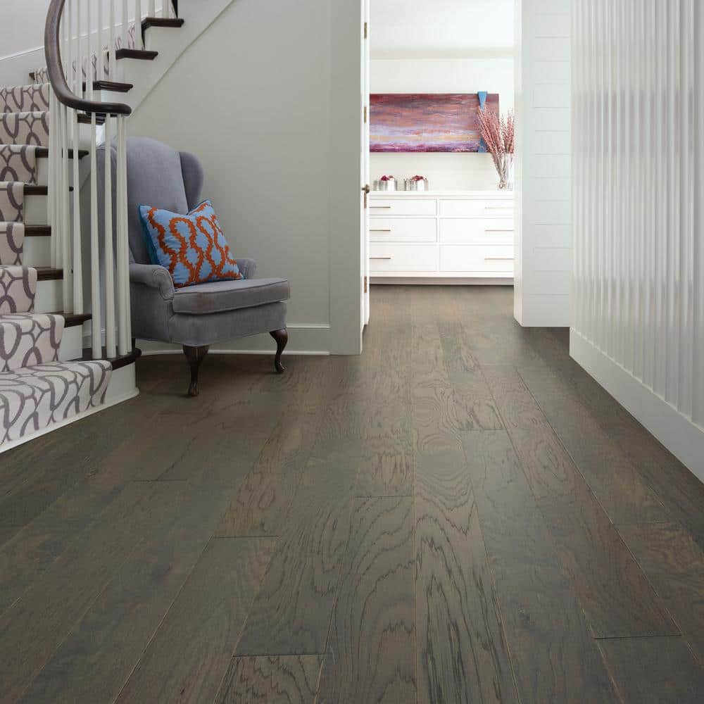 Shaw Hampshire Granite Hickory 3/8 in. T X 6.3 in. W Tongue and Groove Engineered Hardwood Flooring (30.48 sq.ft./case)
