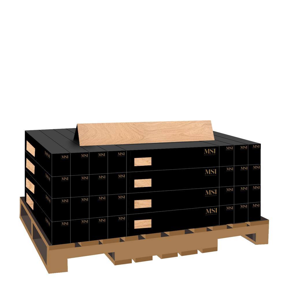 MSI Grant Manor White Oak XL 1/2 in. T x 7.48 in. W Tongue and Groove Engineered Hardwood Flooring (1398.96 sq. ft./pallet)