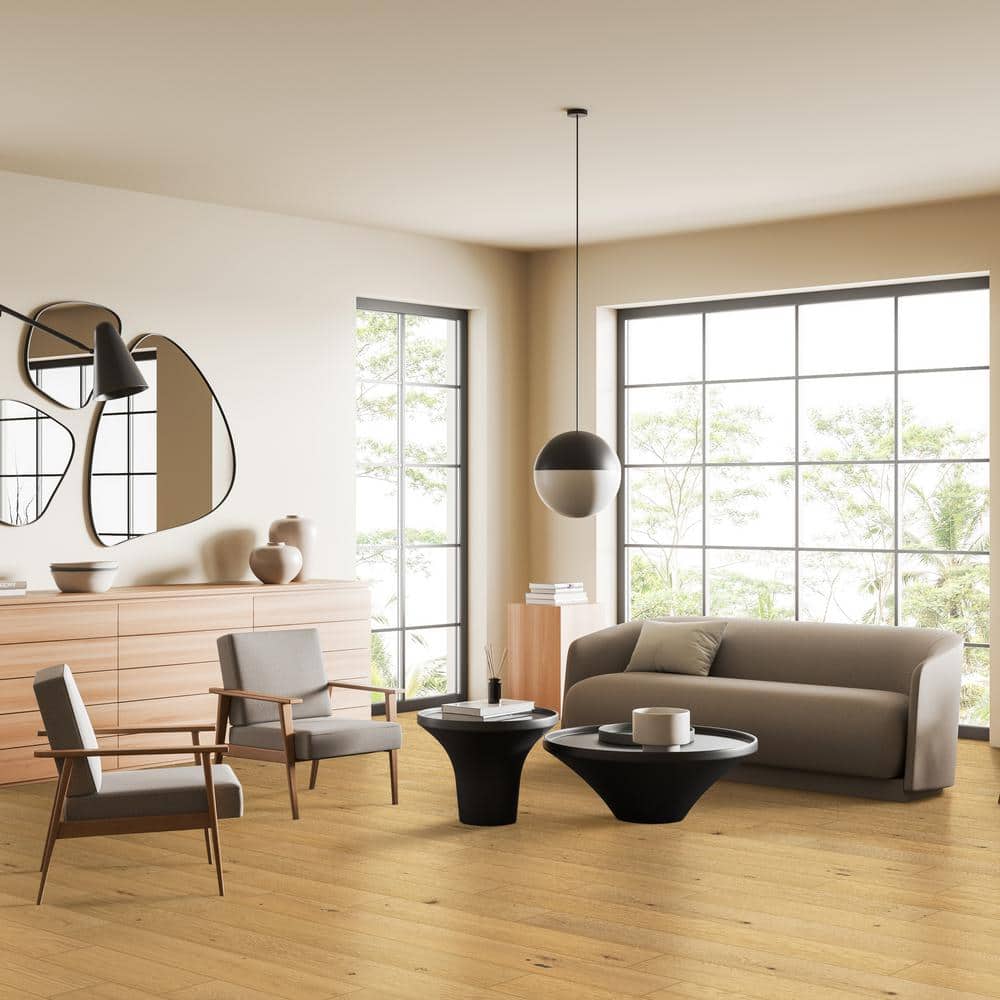 MSI Grant Manor White Oak XL 1/2 in. T x 7.48 in. W Tongue and Groove Engineered Hardwood Flooring (1398.96 sq. ft./pallet)