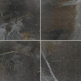 Highland Shore Graphite 24 in. x 24 in. Glazed Porcelain Floor and Wall Tile (15.76 sq. ft./Case)