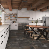 Highland Shore Graphite 24 in. x 24 in. Glazed Porcelain Floor and Wall Tile (15.76 sq. ft./Case)