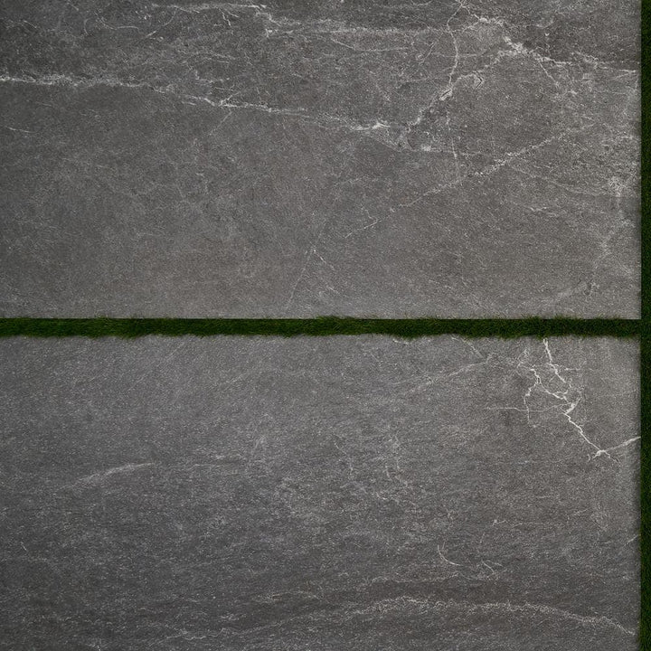 Ivy Hill Tile LithoTech 23.62 in. x 47.24 in. x 0.78 in. Graphite Gray Matte Porcelain Floor Paver Tile (7.74 sq. ft./Each)