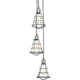 Progress Lighting Gauge Collection 3-light Graphite Chandelier