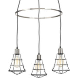 Progress Lighting Gauge Collection 3-light Graphite Chandelier