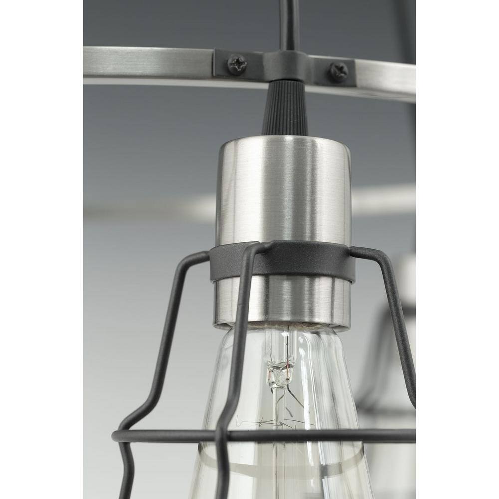 Progress Lighting Gauge Collection 3-light Graphite Chandelier