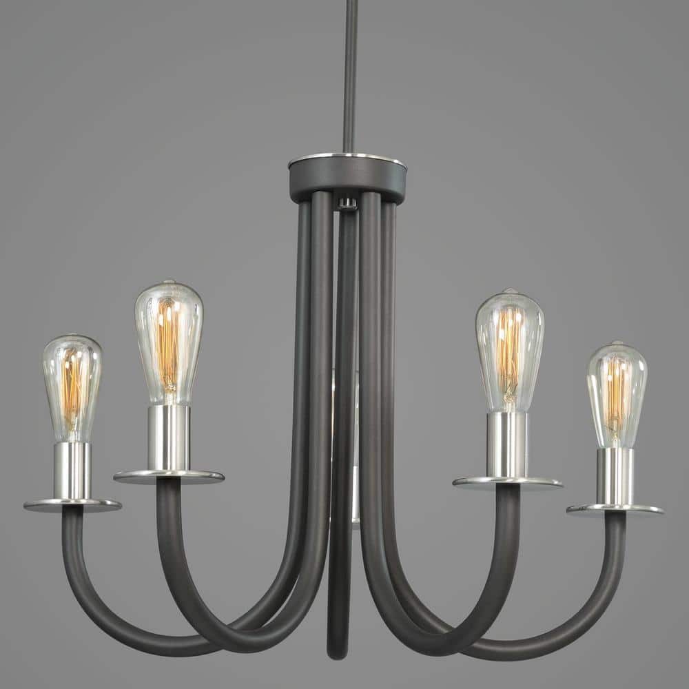 Progress Lighting Remix Collection 5-Light Graphite Chandelier
