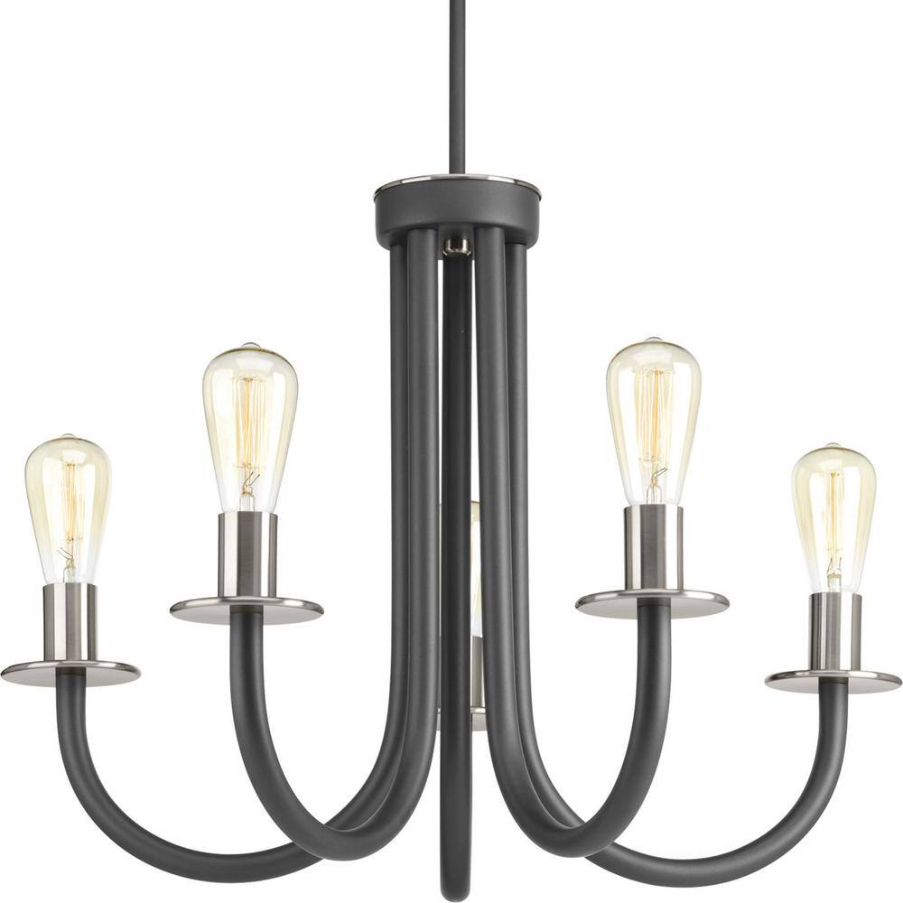 Progress Lighting Remix Collection 5-Light Graphite Chandelier