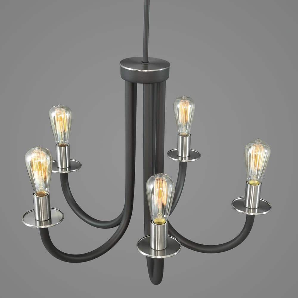 Progress Lighting Remix Collection 5-Light Graphite Chandelier