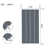 Afoxsos 24 in. x 12 in. Polypropylene Material DIY Module Deck Tile in Dark Gray, Quick and Easy to installation (24 per Case)