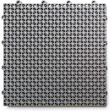 Afoxsos 12 ft. x 12 ft. Outdoor Modular Interlocking Multi-Use Plastic Deck Tile in Gray (40 Per Pack)