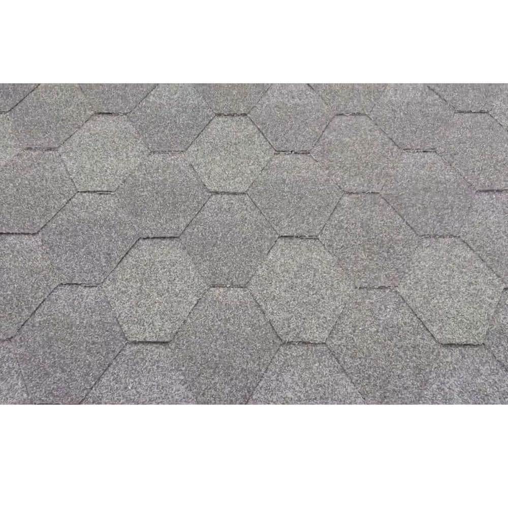 ALEKO SB4SSNG Gray Shingle Bitumen Roof Set for Cedar and Pine Sauna