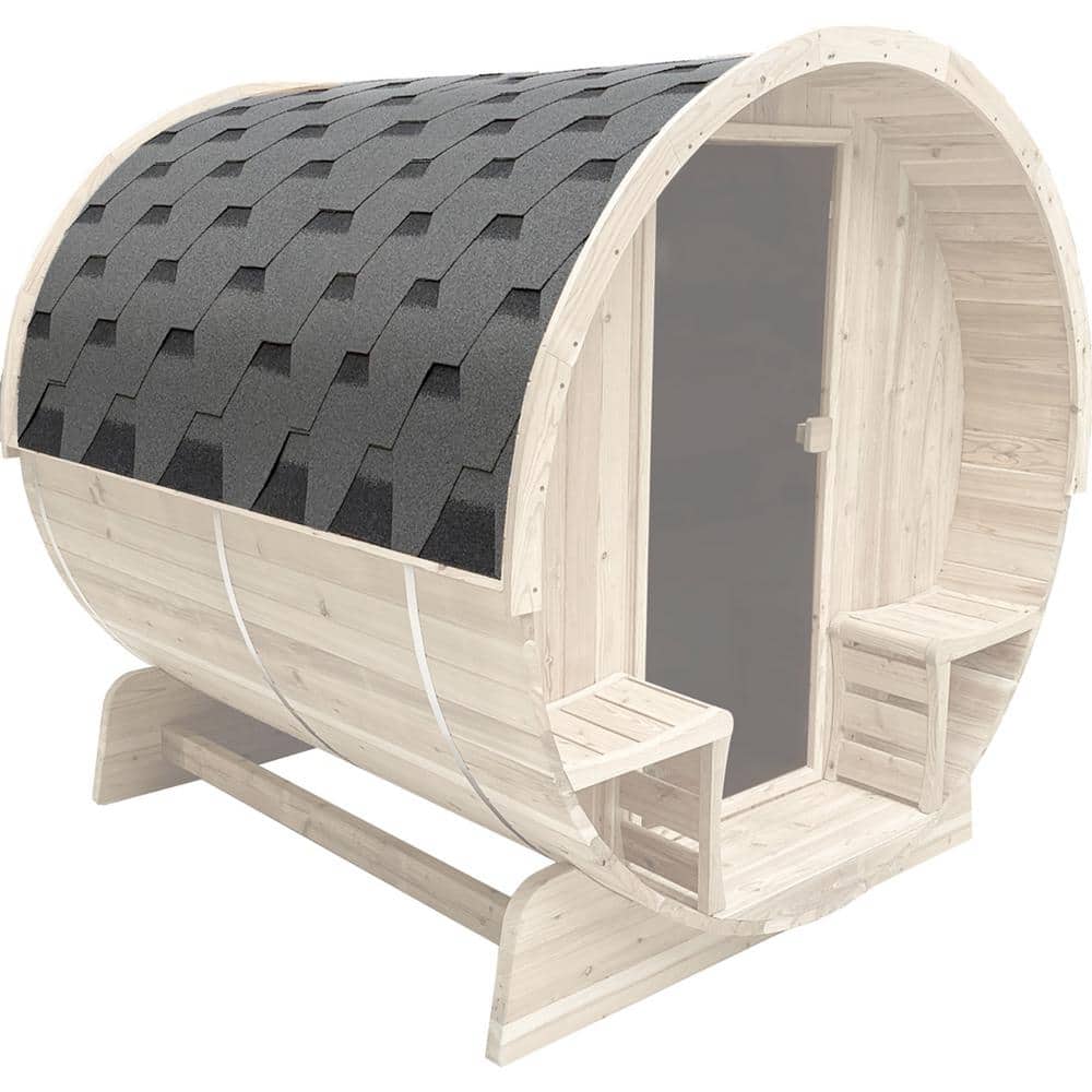 ALEKO SB4SSNG Gray Shingle Bitumen Roof Set for Cedar and Pine Sauna