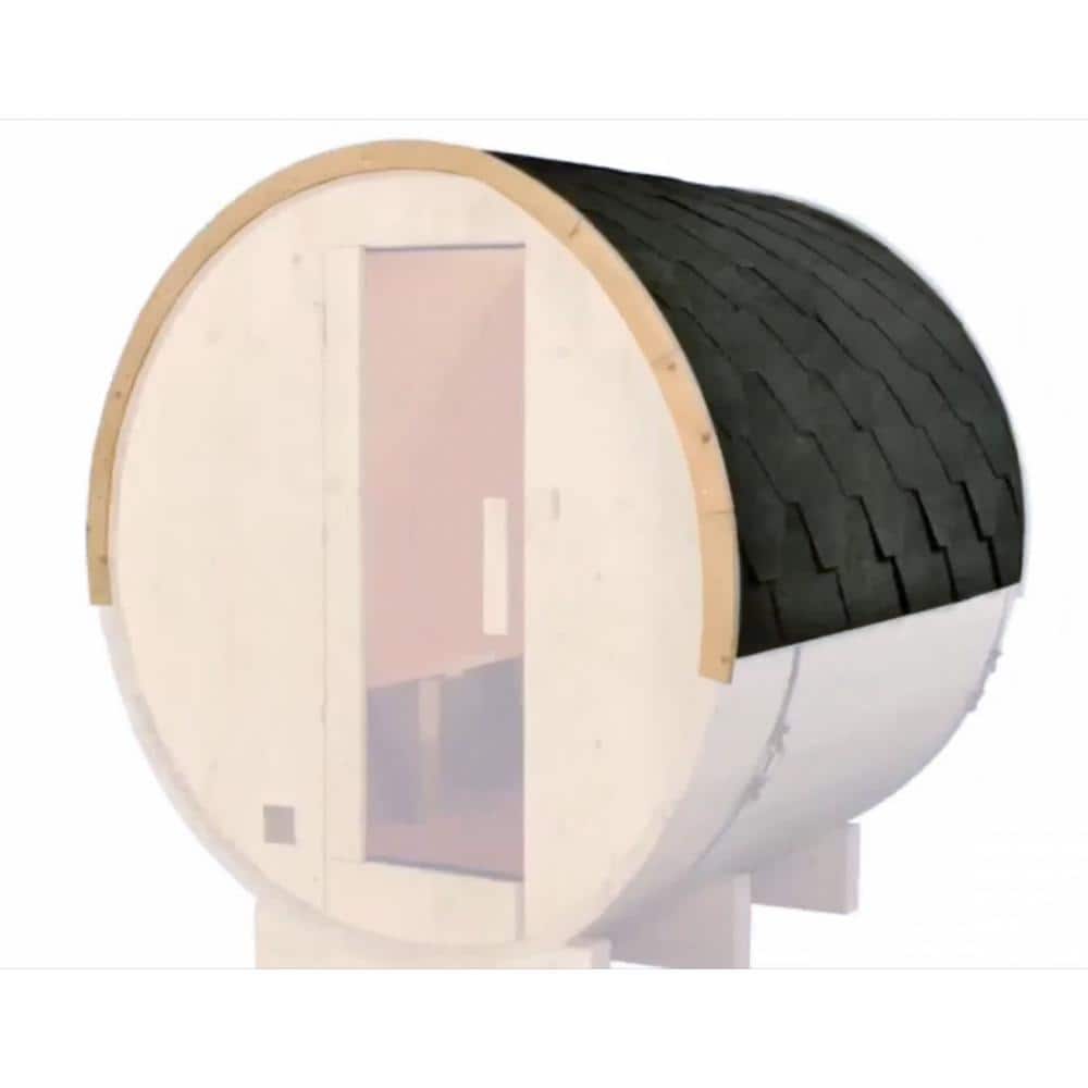 ALEKO SB4SSNG Gray Shingle Bitumen Roof Set for Cedar and Pine Sauna