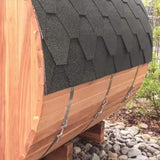 ALEKO Gray Weather-Resistant Bitumen Roof Shingle for 93x72x75 Barrel Saunas