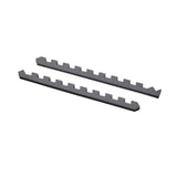 Norsk Gray/Black 24 in. x 24 in. EVA Foam Truly Reversible Interlocking Tile (54-Tile)