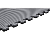 Norsk Gray/Black 24 in. x 24 in. EVA Foam Truly Reversible Interlocking Tile (18-Tile)
