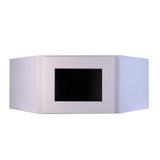 Bremen Cabinetry Bremen 24 in. W x 12 in. D x 12 in. H Gray Plywood Assembled Wall Diagonal Corner Glass-Door Kitchen Cabinet