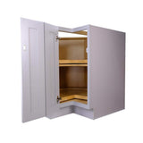 Bremen Cabinetry Bremen 36-in. W x 24-in. D x 34.5-in. H Gray Plywood Assembled Lazy Susan Base Kitchen Cabinet with Soft Close