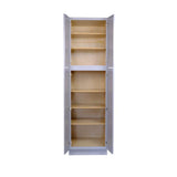 Bremen Cabinetry Bremen 24-in. W x 24-in. D x 84-in. H Gray Plywood Assembled Pantry Kitchen Cabinet with Soft Close