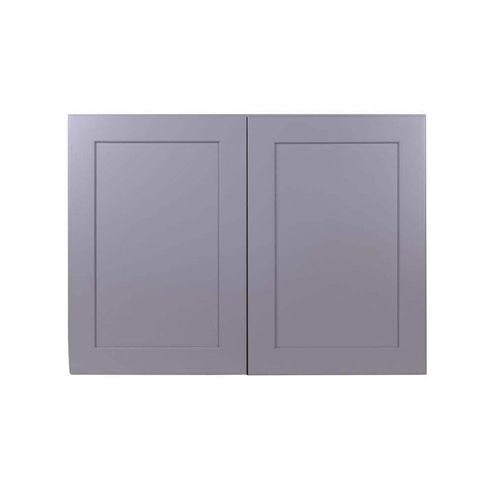 Bremen Cabinetry Bremen 36 in. W x 24 in. D x 21 in. H Gray Plywood Assembled Wall Fridge Kitchen Cabinet with Soft-Close