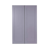 Bremen Cabinetry Bremen 36 in. W x 12 in. D x 42 in. H Gray Plywood Assembled Wall Kitchen Cabinet with Soft-Close