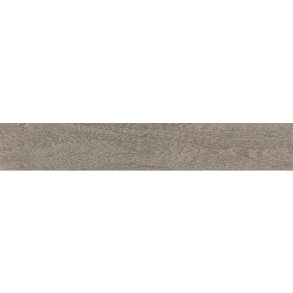 Vicinity Gray Brown Matte 6 in. x 36 in. Glazed Porcelain Floor and Wall Tile (13.05 sq. ft./Case)