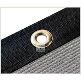 COLOURTREE 6 ft. x 8 ft. Grey Privacy Fence Screen HDPE Mesh Windscreen with Reinforced Grommets for Garden Fence (Custom Size)
