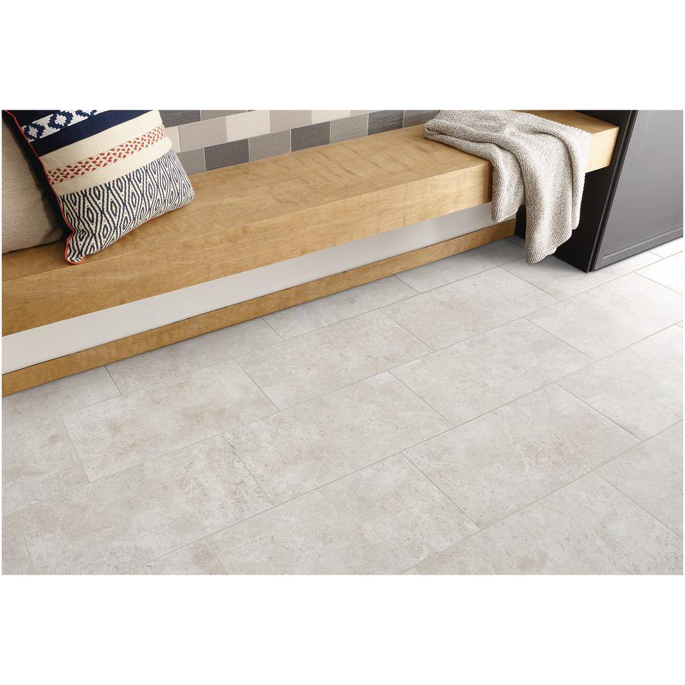 Daltile Roswell 12 in. x 24 in. Gray Glazed Porcelain Floor and Wall Tile (15.6 sq. ft. / Case)