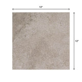 Daltile Hastings Gray 12 in. x 12 in. Glazed Porcelain Floor and Wall Tile (14.55 sq. ft. per Case)