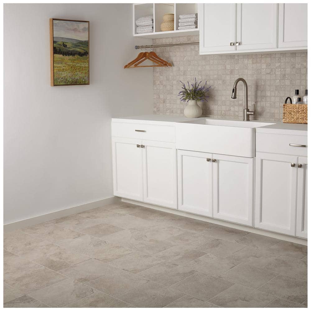 Daltile Hastings Gray 12 in. x 12 in. Glazed Porcelain Floor and Wall Tile (14.55 sq. ft. / case)