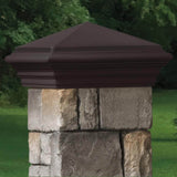 Cast Stone Postcover Cap with Woodland Gray Trim