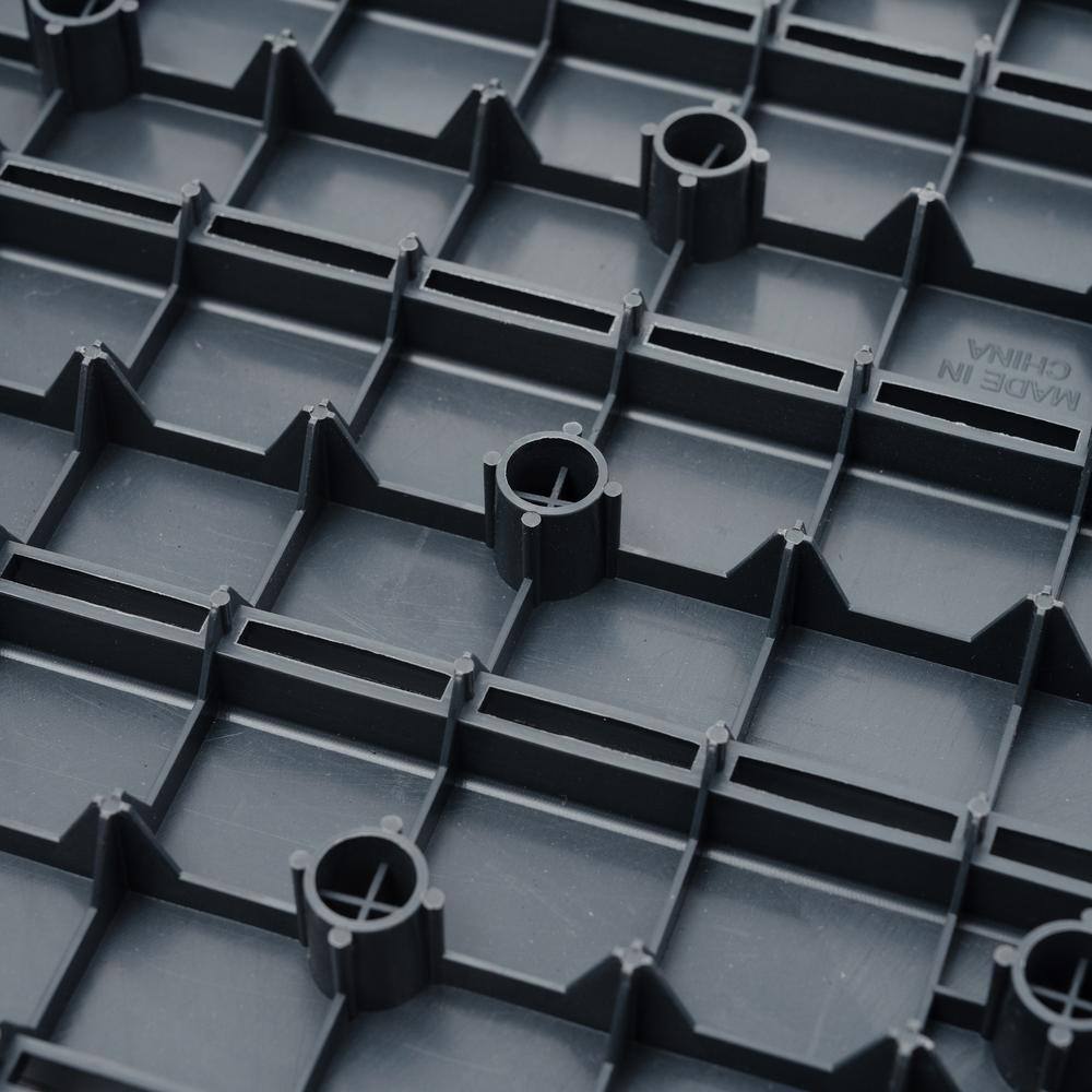 1 ft. x 1 ft. Outdoor Square Waterproof Deck Tile in Gray, All Weather Use ( 44 Per Case)