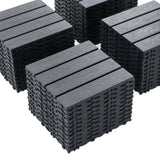 1 ft. x 1 ft. Outdoor Square Waterproof Deck Tile in Gray, All Weather Use ( 44 Per Case)