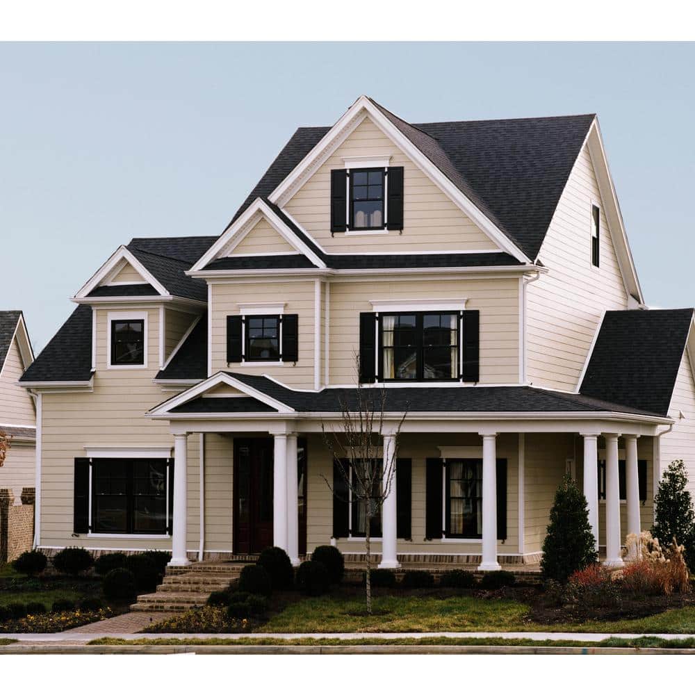 James Hardie 5/16 in. x 8-1/4 in. x 12 ft. HardiePlank Smooth Lap Siding, HZ10, Cobble Stone