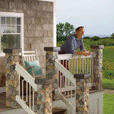 ProWood 8-1/4 in. x 8-1/4 in. x 4-1/2 ft. Gray Composite Fieldstone Fence Postcover
