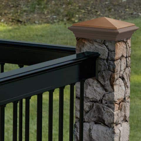 ProWood 8-1/4 in. x 8-1/4 in. x 4-1/2 ft. Gray Composite Fieldstone Fence Postcover